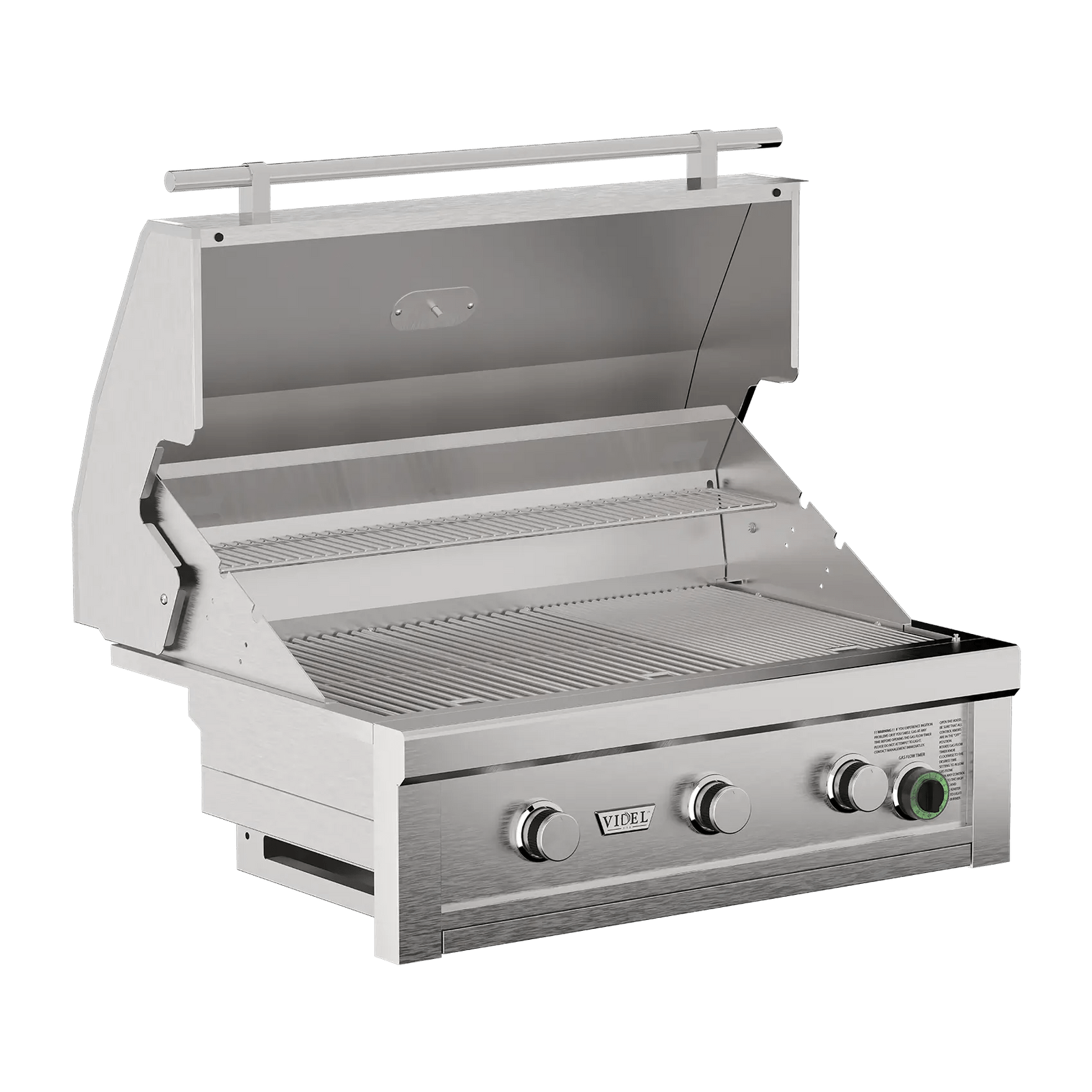 36" Videl Commercial Series - 3 Burner Grill - Built-In 1 Hour Timer - elitewellnesshq Outdoor Wellness VG-3B36-LP