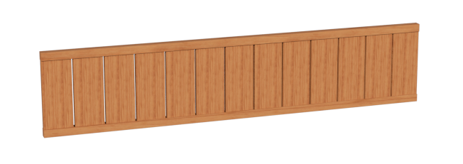 75-1/2" x 16" Lounge Bench Front Enclosure