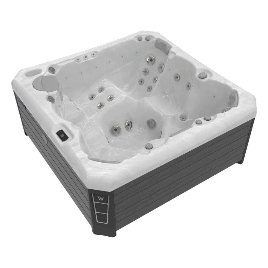 6 - Seat Hot Tub • 45 Powerful Jets • Ozone Disinfection Technology - elitewellnesshq Hot Tubs