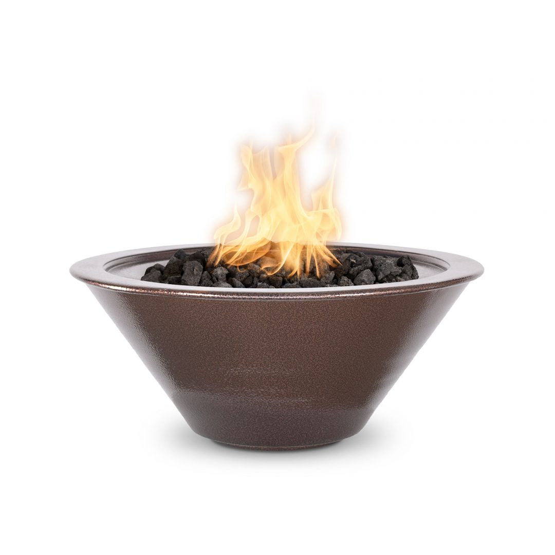 The Cazo Fire Bowl – Powder-Coated Metal is a striking round fire feature that effortlessly combines visual drama and warmth. Handcrafted in the USA, its contemporary steel bowl design emits an inviting flame and gentle water cascade, making it the perfect focal point for patios, decks, poolside lounges, and other premium outdoor settings.