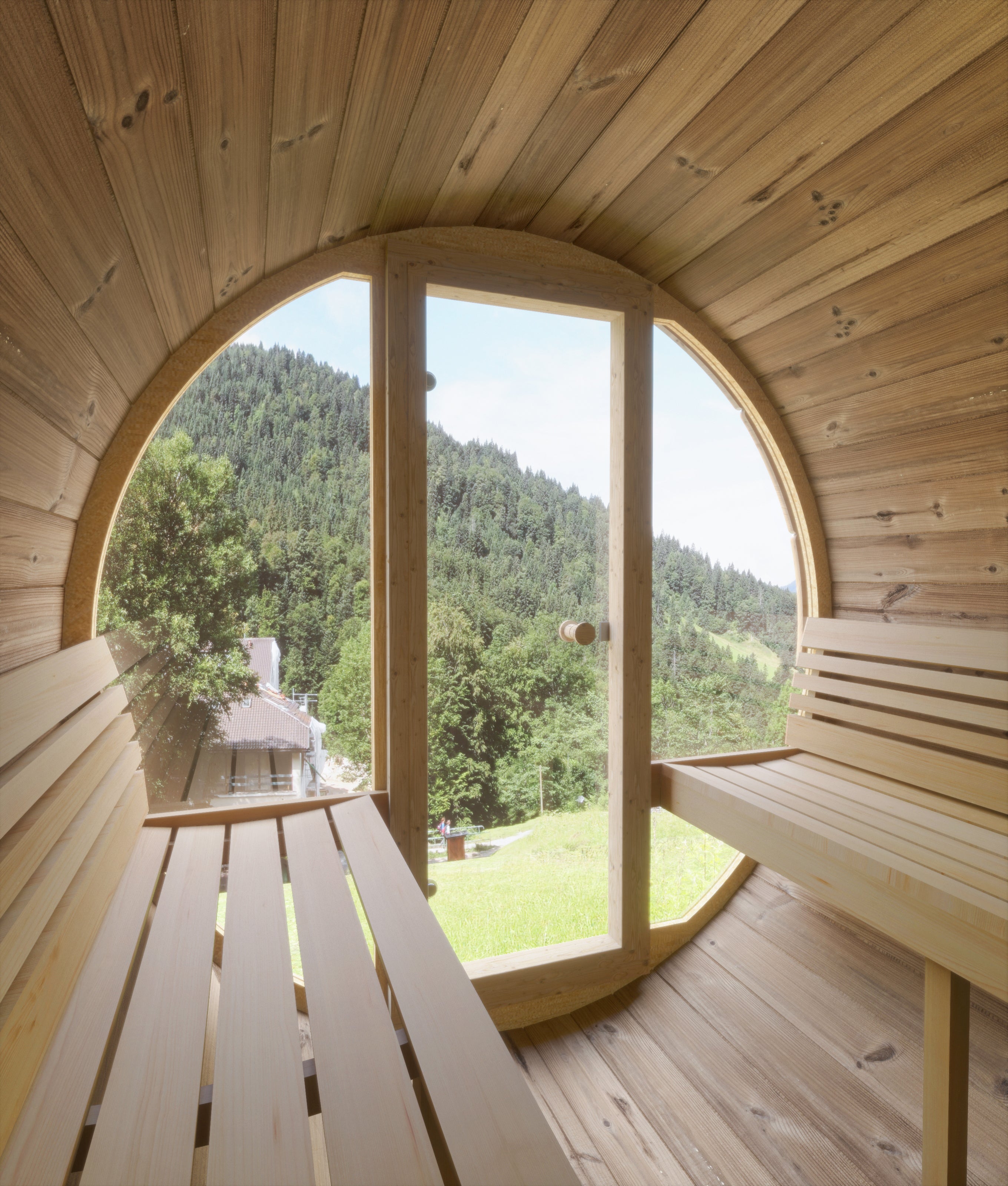 SaunaLife E7G Outdoor Barrel Sauna