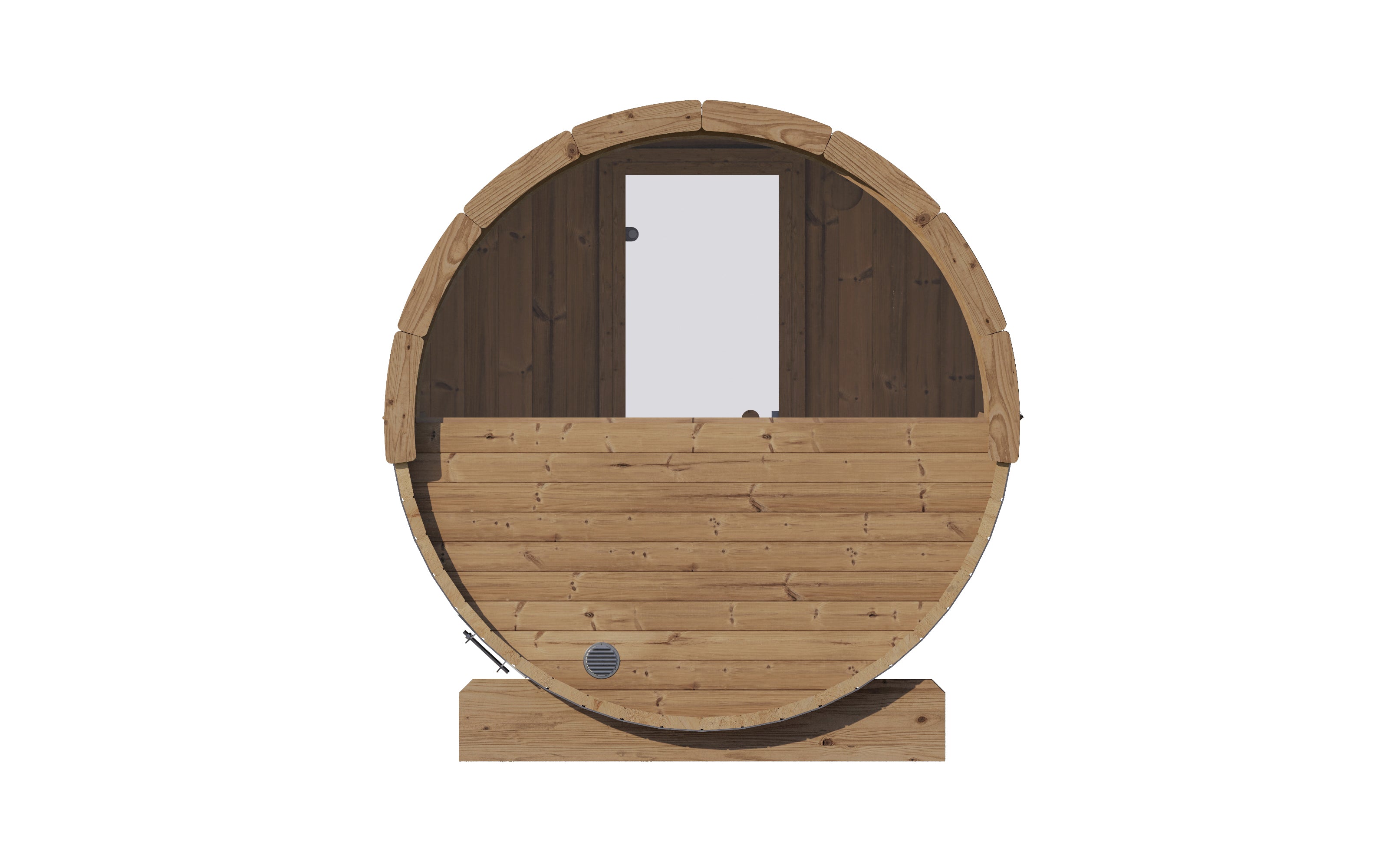 SaunaLife Model E7W Outdoor Barrel Sauna