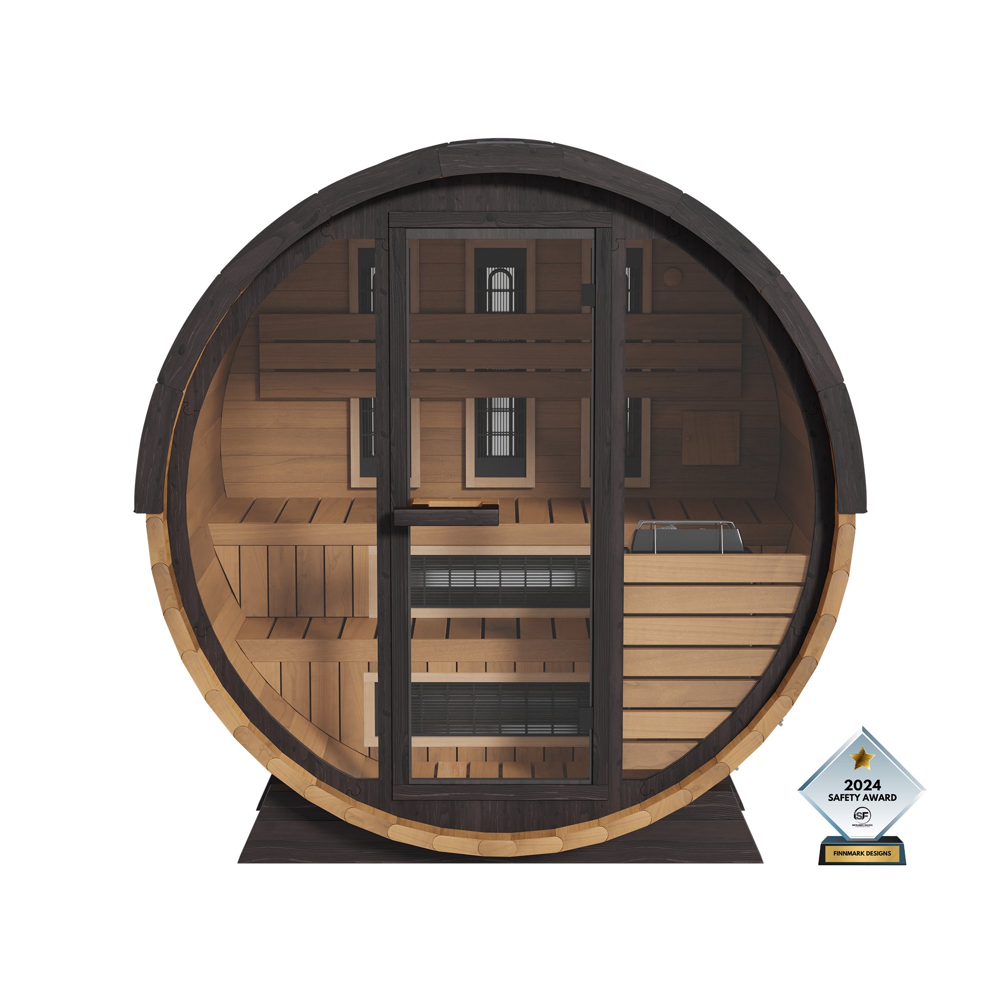 Outdoor Infrared/Steam Barrel Thermal Aspen Sauna