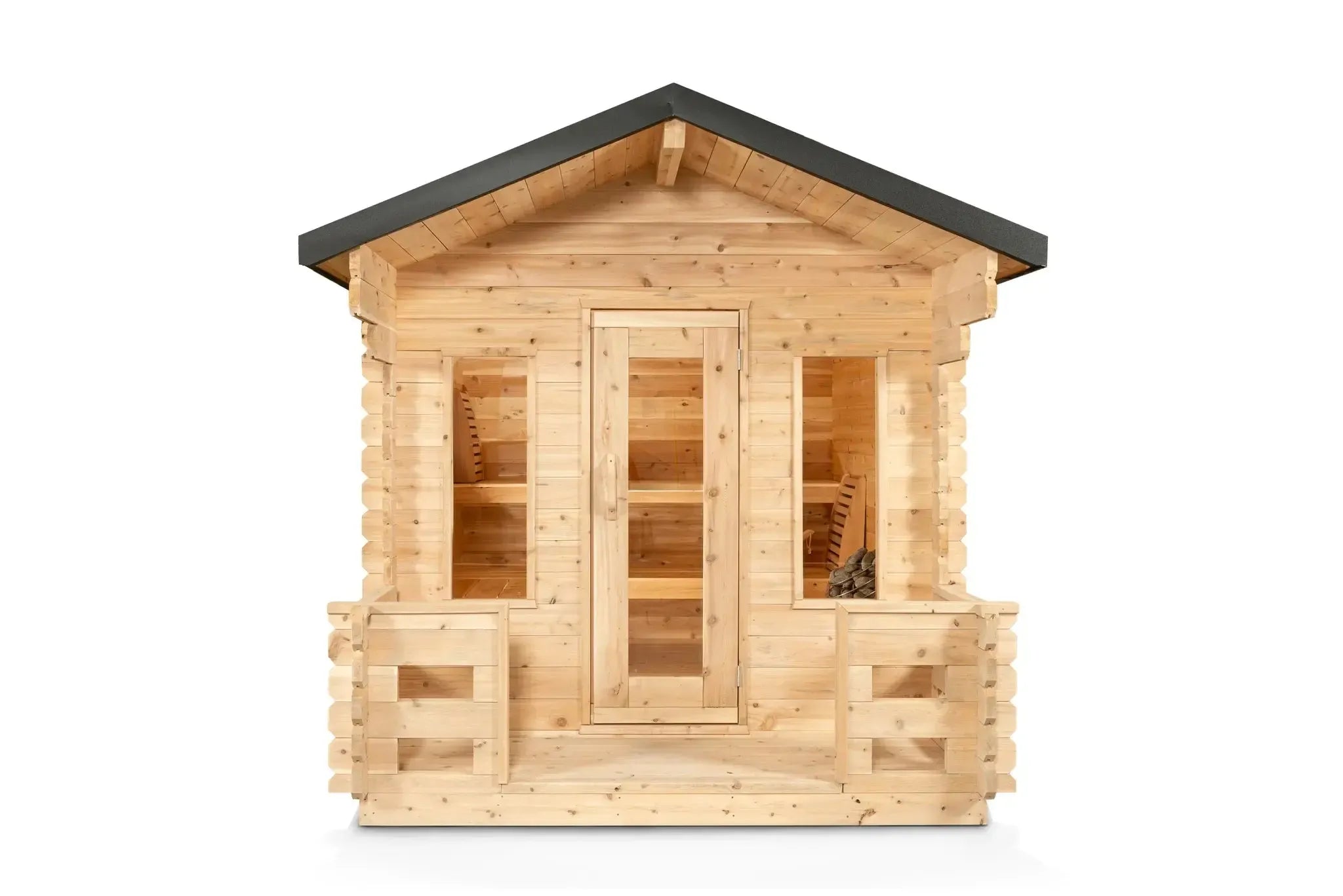 Leisure Craft CT Georgian Cabin Sauna with Porch