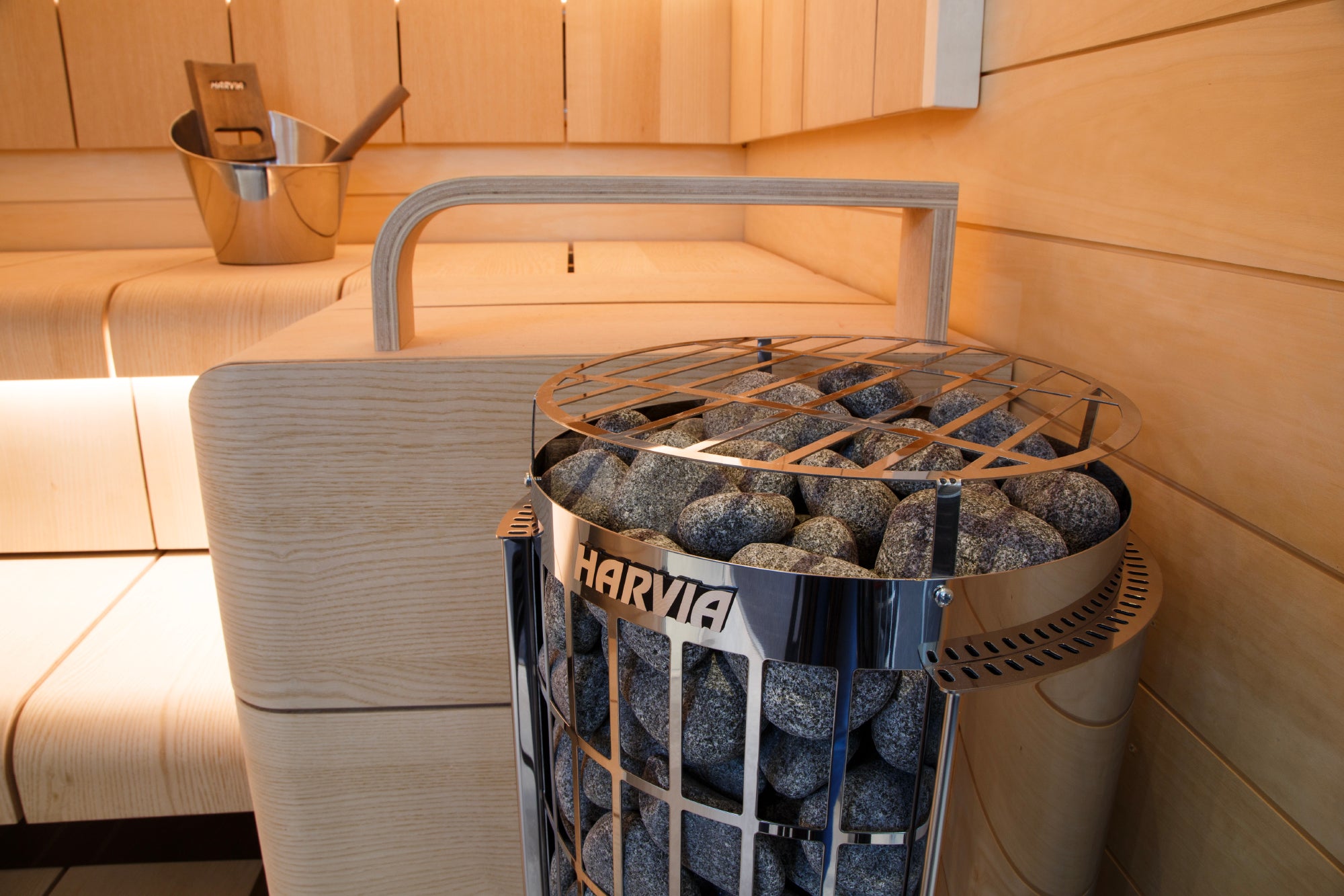 Harvia Cilindro PC80E 8 kW Stainless Steel Sauna Heater