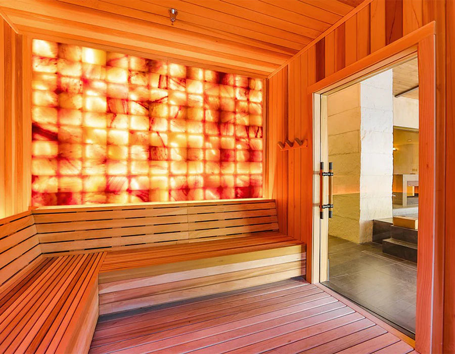 Scandia Himalayan Salt Interior Pre-Cut Sauna Room Kits