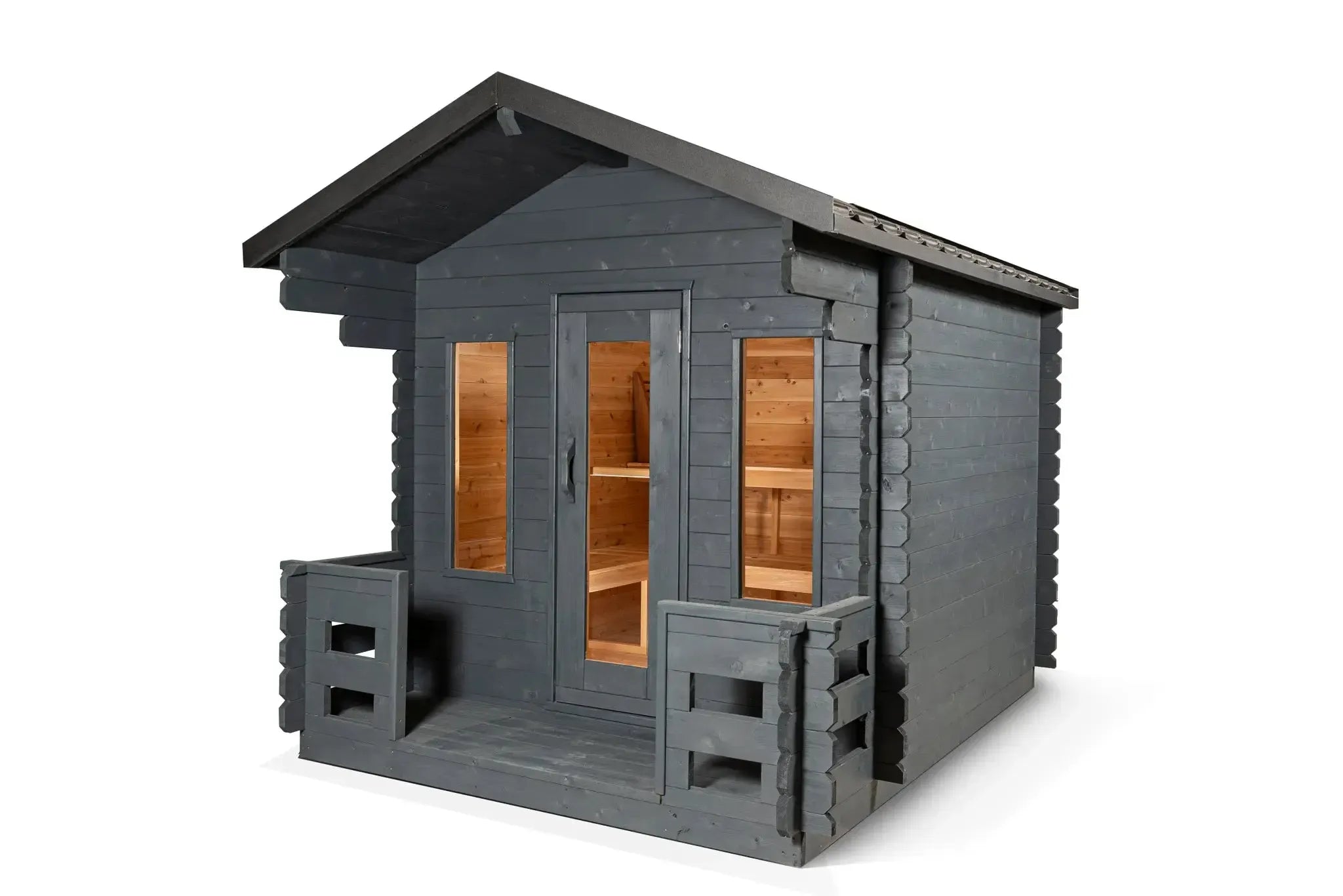 Leisure Craft CT Georgian Cabin Sauna with Porch