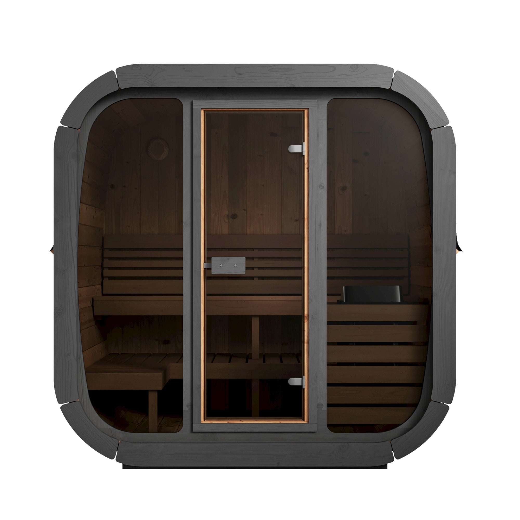 SaunaLife CL5G 4 person Cube Outdoor Sauna Kit