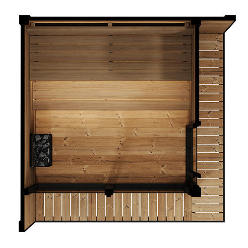 SaunaLife Garden Luxury 6-Person Outdoor Sauna