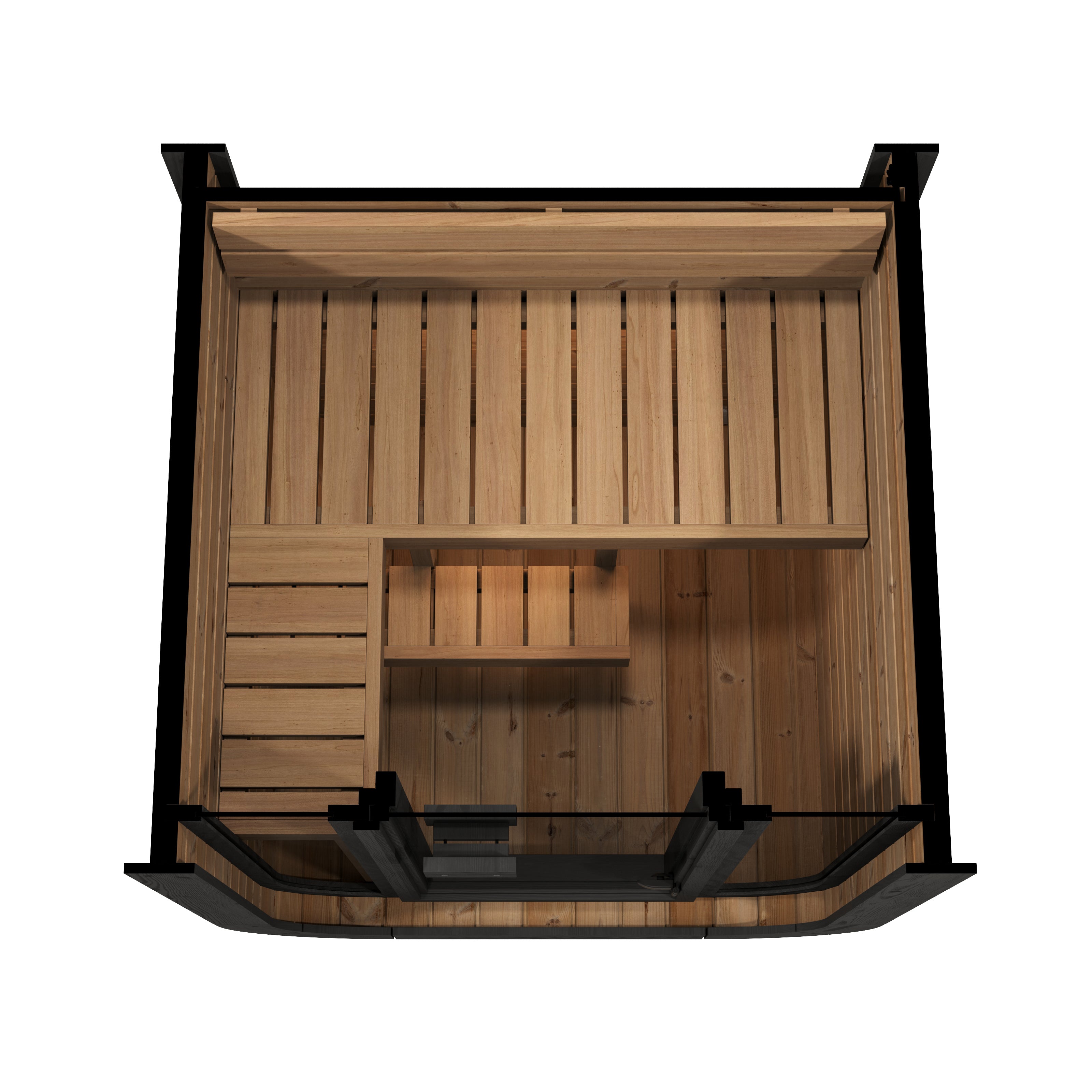 SaunaLife CL3G Cube-Series Outdoor Sauna Kit for 2 bathers