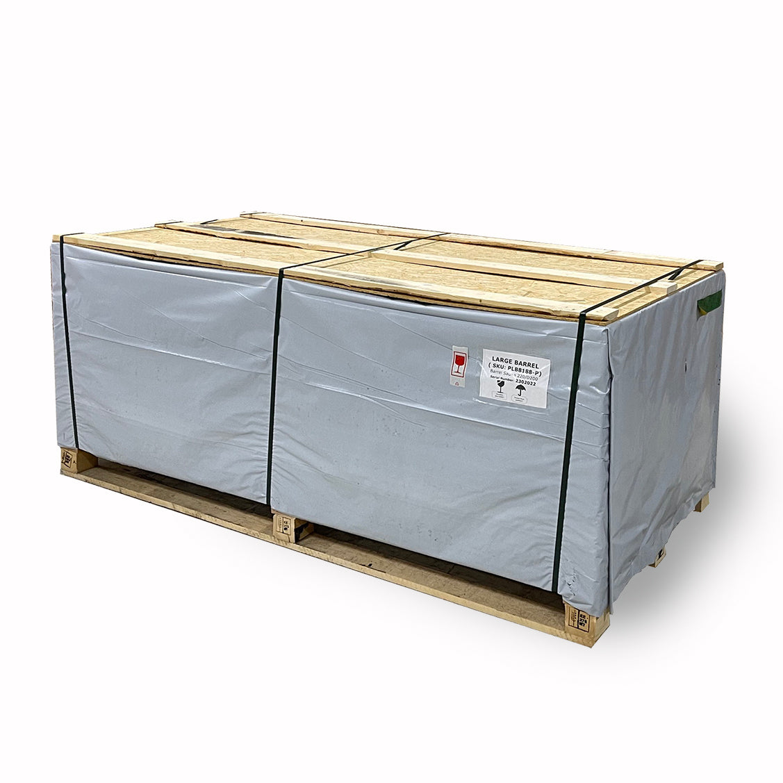 SaunaLife Model E8W Outdoor Barrel Sauna