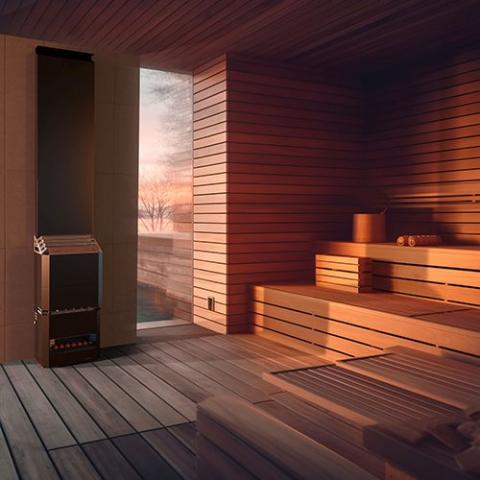 Saunum Air 7 Sauna Heater Anthracite Grey