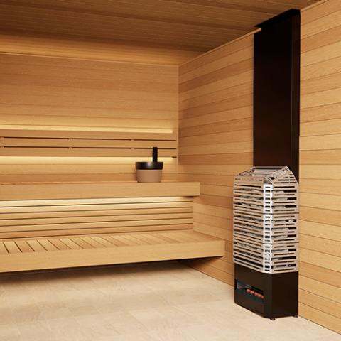 Saunum Air 7 Sauna Heater Anthracite Grey