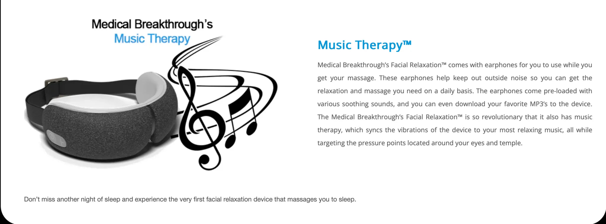 Facial relaxation massage device