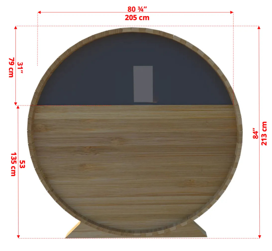 Leisure Craft Tranquility MP Barrel Sauna 2-4 people