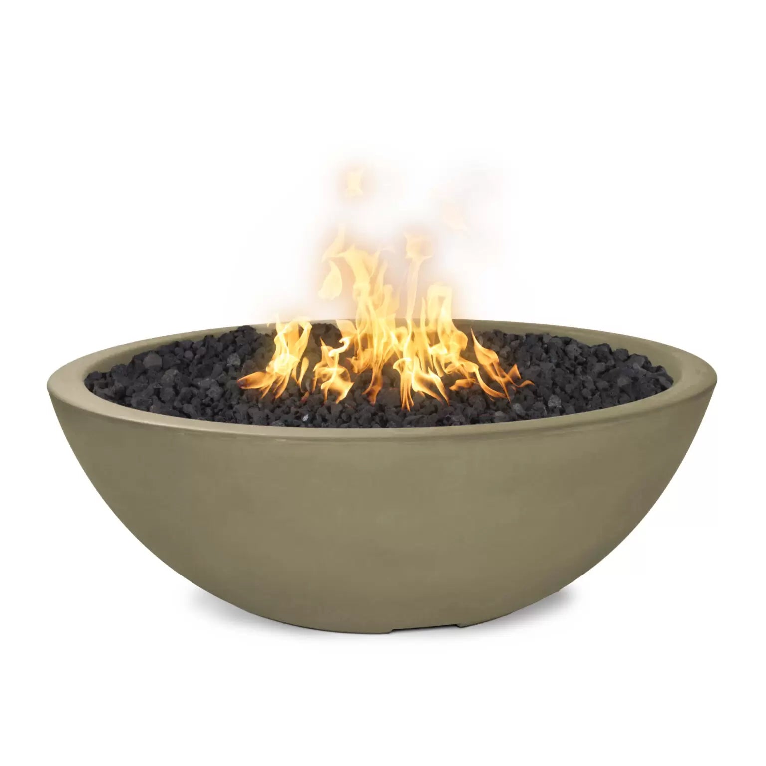 The Outdoor Plus Sedona GFRC Narrow‑Ledge Fire Pit