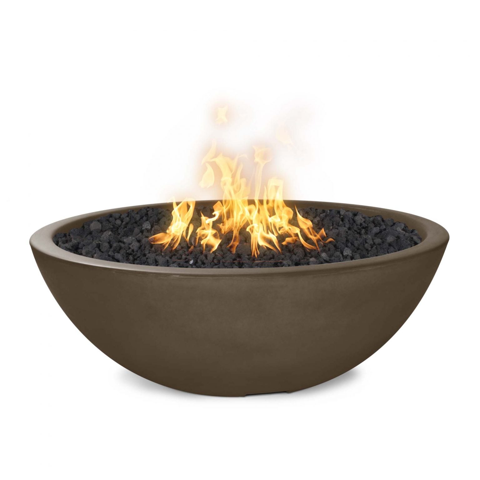 The Outdoor Plus Sedona GFRC Narrow‑Ledge Fire Pit