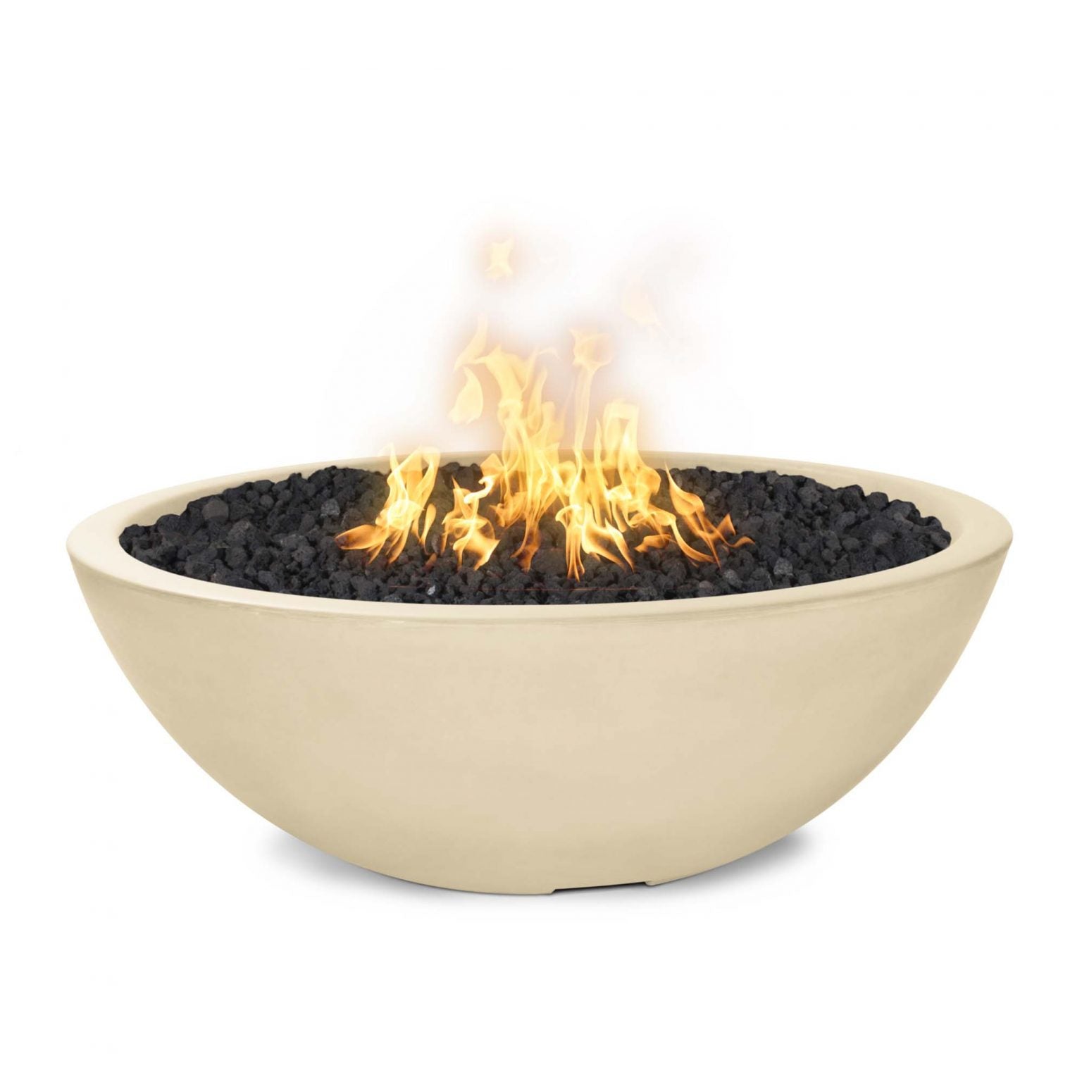 The Outdoor Plus Sedona GFRC Narrow‑Ledge Fire Pit