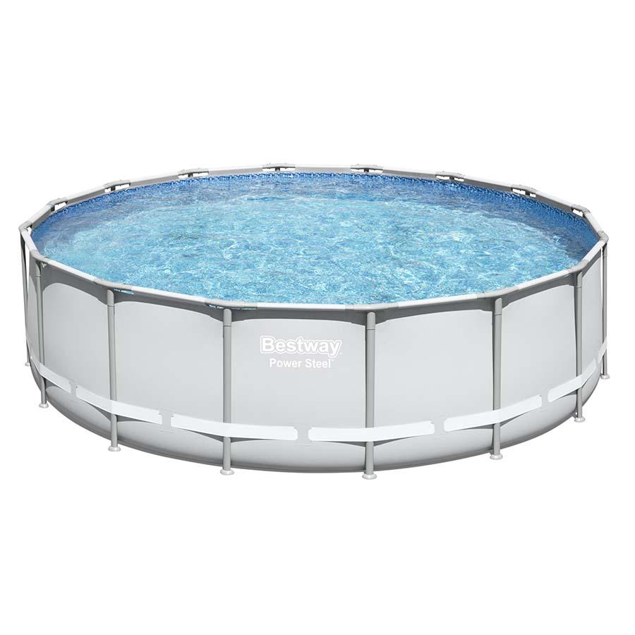 Bestway 16' x 48" Power Steel Above Ground Pool - elitewellnesshq Soft shell pools AGP-56453