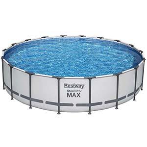 Bestway APX 365 18ft Round 52" Above Ground Pool - elitewellnesshq Soft shell pools AGP-56463
