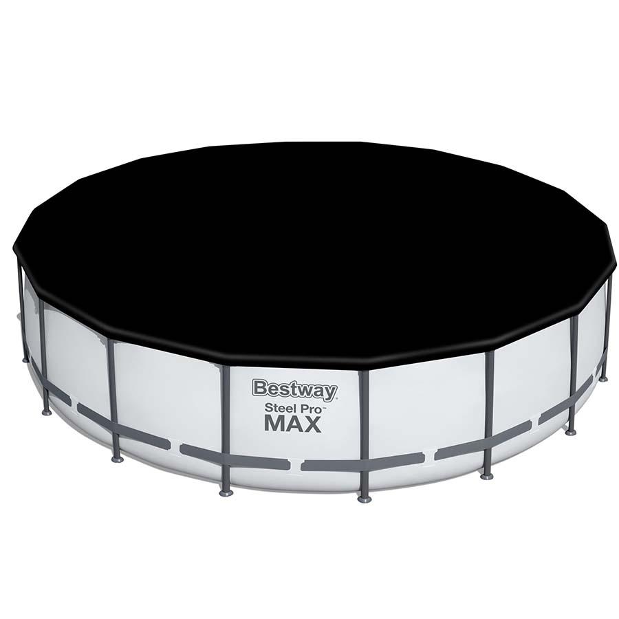 Bestway APX 365 18ft Round 52" Above Ground Pool - elitewellnesshq Soft shell pools AGP-56463