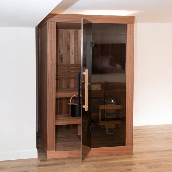 CT Element Nook Indoor Sauna | Premium Canadian-Made Indoor Home Sauna | LeisureCraft Canadian Timber Collection - elitewellnesshq Saunas