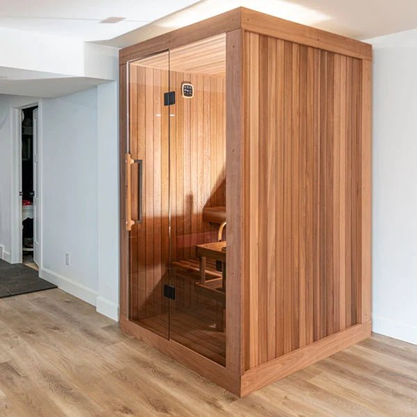 CT Element Nook Indoor Sauna | Premium Canadian-Made Indoor Home Sauna | LeisureCraft Canadian Timber Collection - elitewellnesshq Saunas
