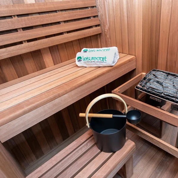 CT Element Nook Indoor Sauna | Premium Canadian-Made Indoor Home Sauna | LeisureCraft Canadian Timber Collection - elitewellnesshq Saunas