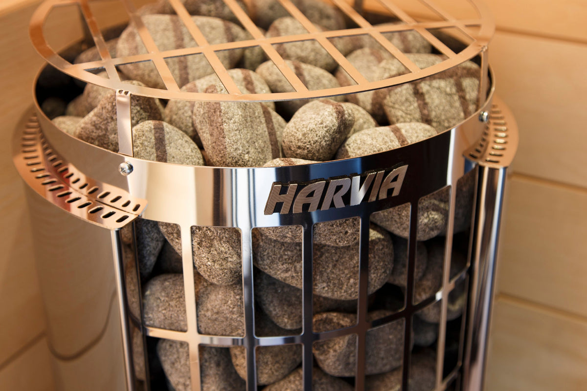 Harvia Cilindro PC60 6kW Stainless Steel Sauna Heater - elitewellnesshq Sauna Heaters HPCS6U1HB