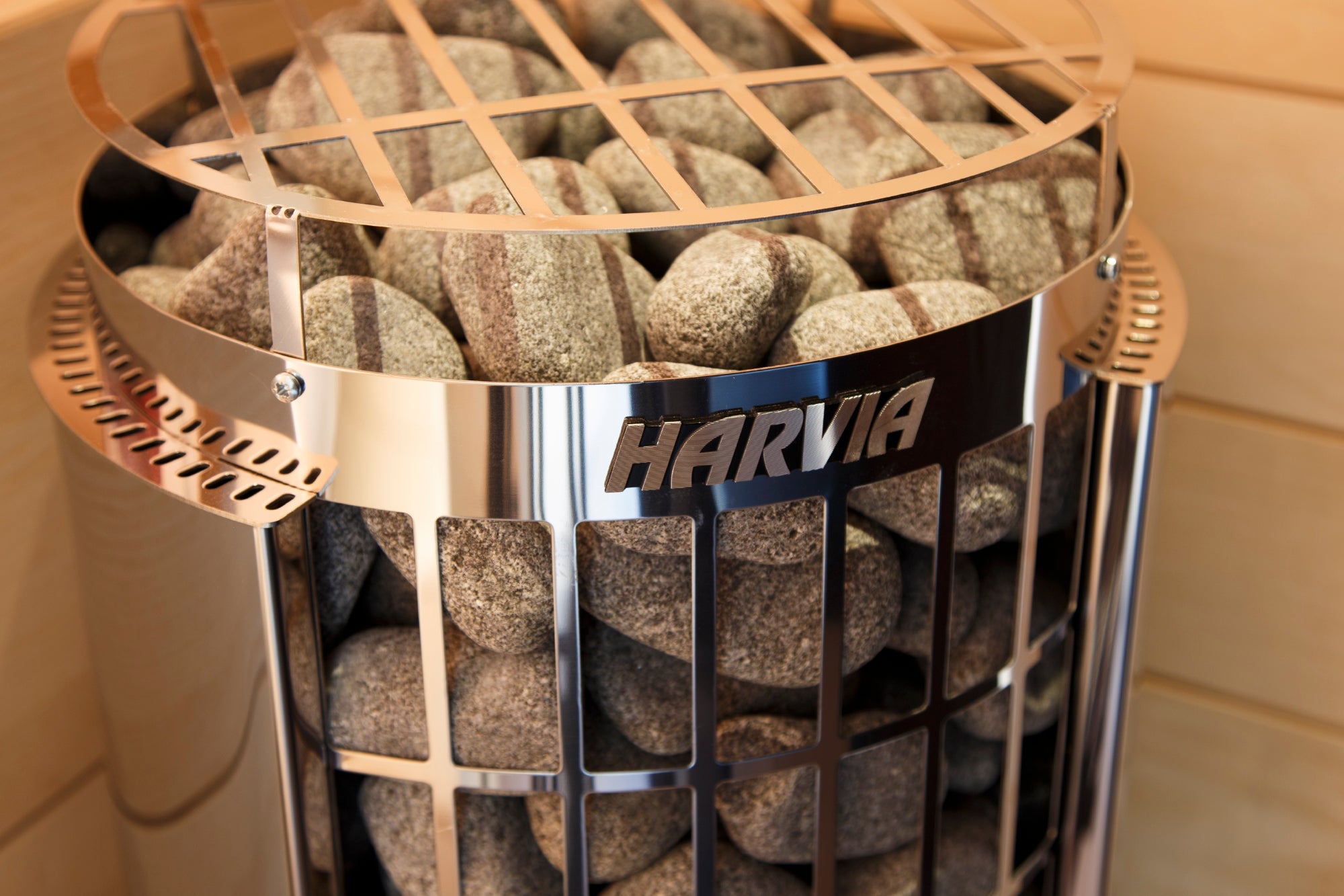 Harvia Cilindro PC60E 6kW Stainless Steel Heater - elitewellnesshq Sauna Heaters HPCS6U1H