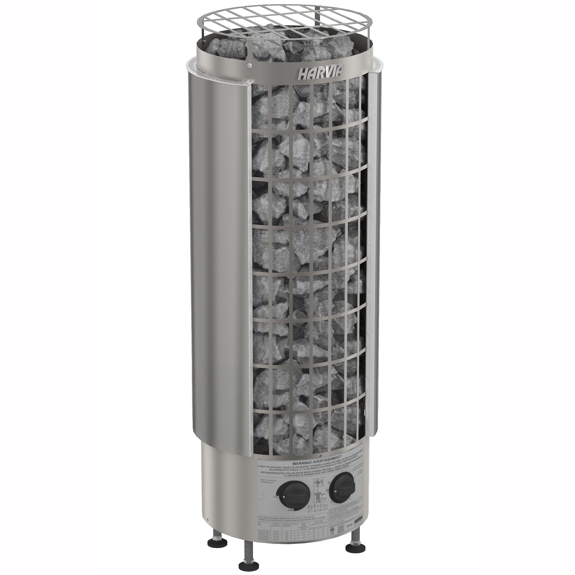 Harvia Cilindro PC80E 8 kW Stainless Steel Sauna Heater - elitewellnesshq Sauna Heaters HPCS8U1H