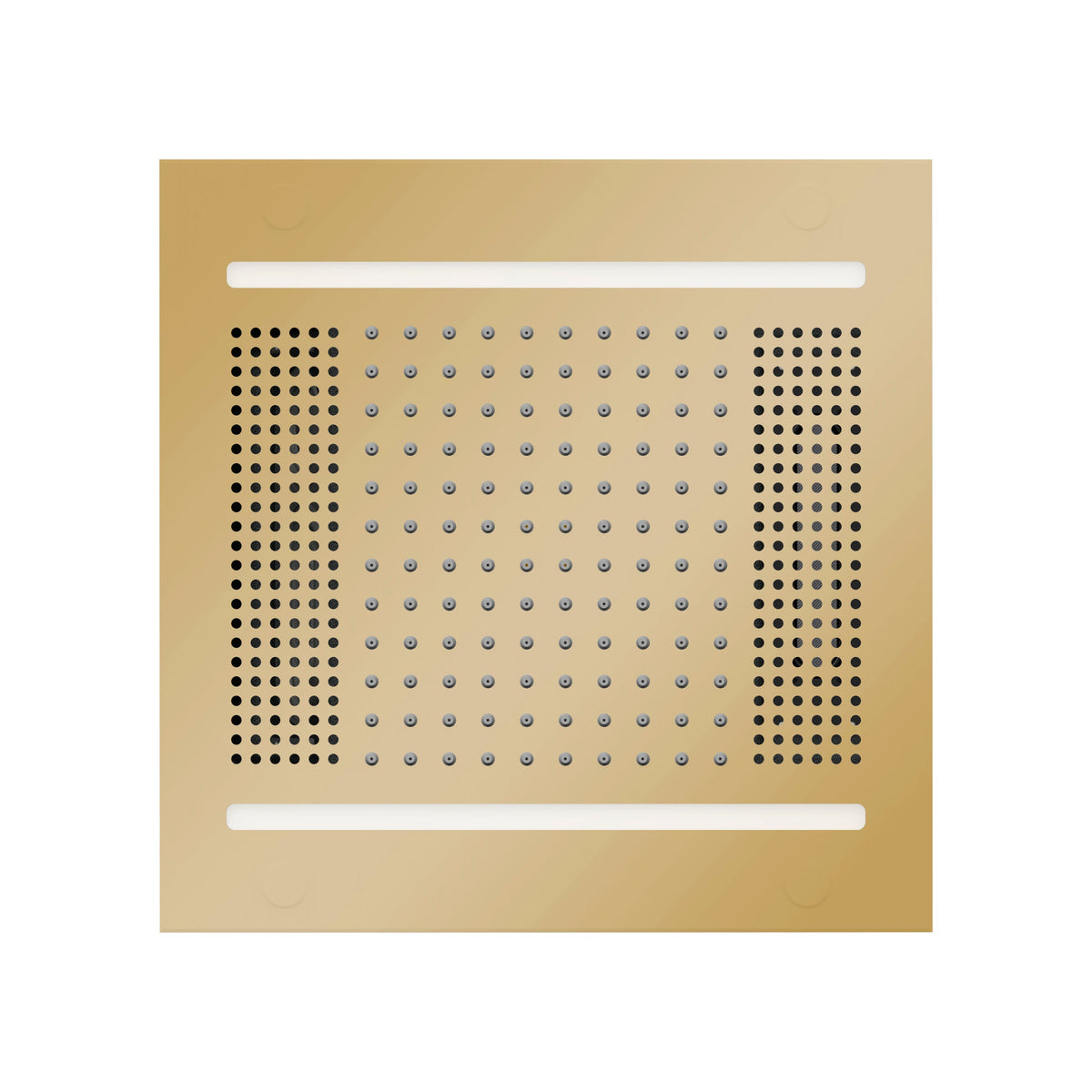 HVLSR14-PB - elitewellnesshq Polished Brass (Square - Rain + Chromatherapy + Audiotherapy)