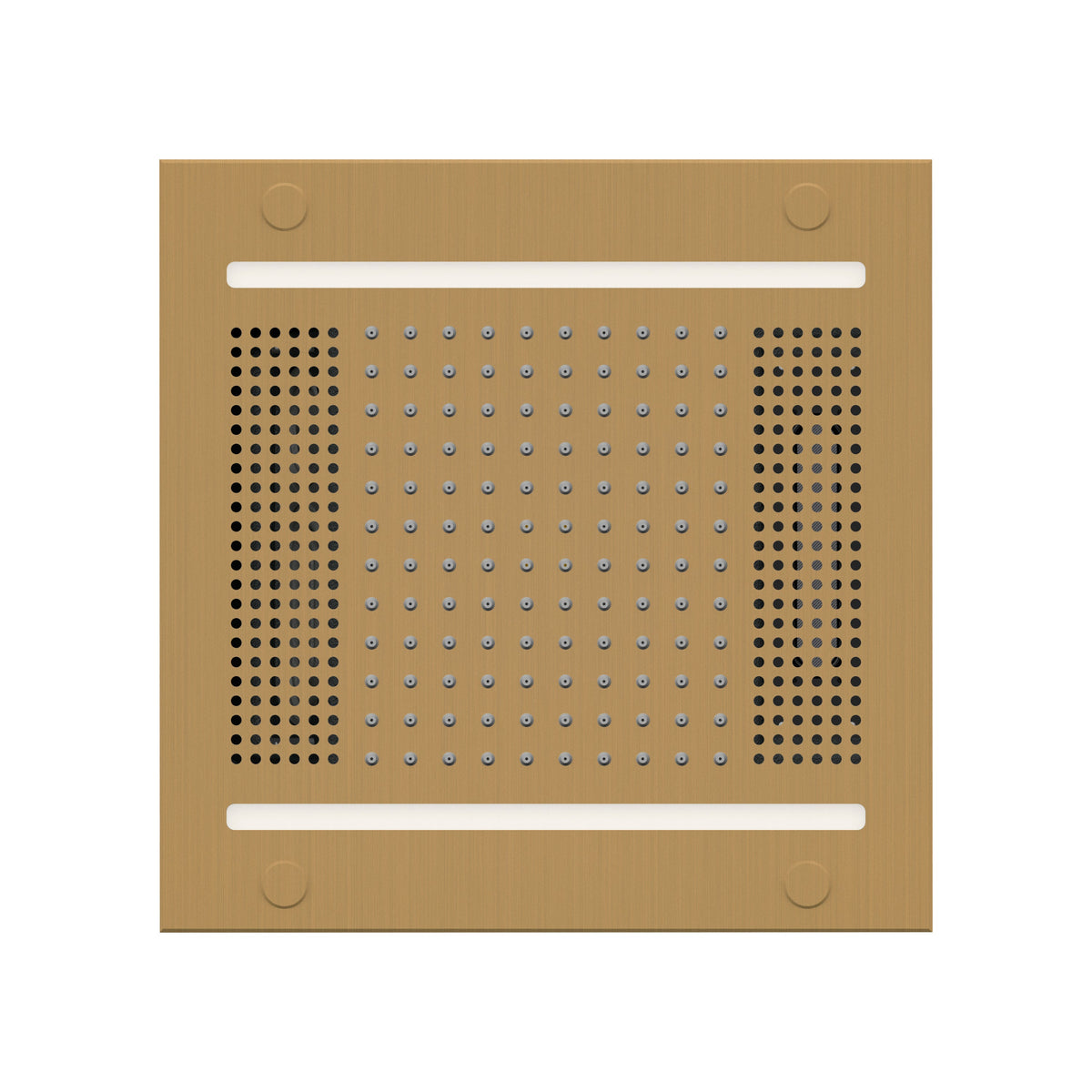 HVLSR14-SB - elitewellnesshq Satin Brass (Square - Rain + Chromatherapy + Audiotherapy)