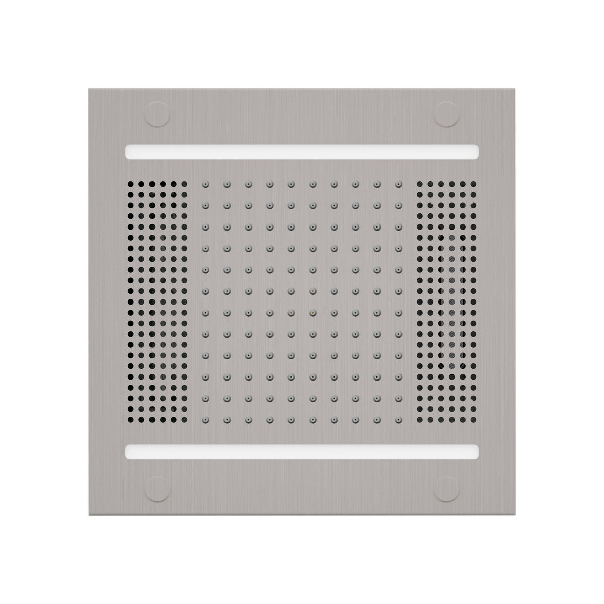 HVLSR14-SC - elitewellnesshq Satin Chrome (Square - Rain + Chromatherapy + Audiotherapy)