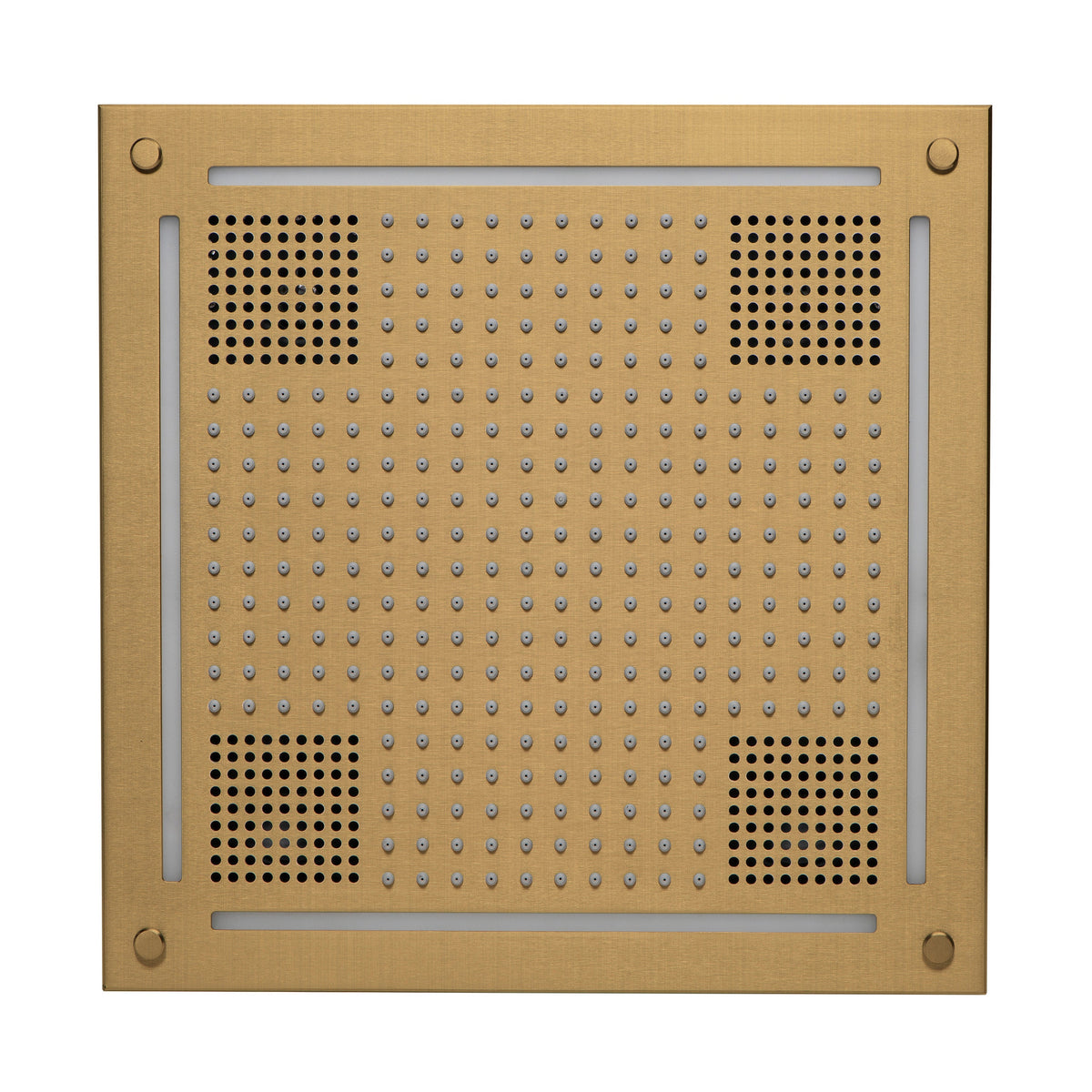 HVLSRSQ-SB - elitewellnesshq Satin Brass (Square - Rain + Chromatherapy + Audiotherapy)