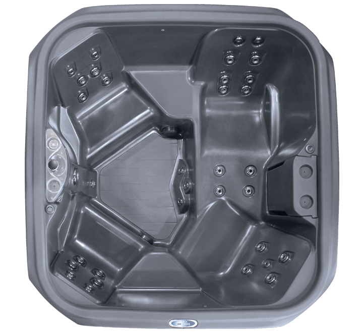 Lumio Stream Hot Tub(Frost/Black) - elitewellnesshq
