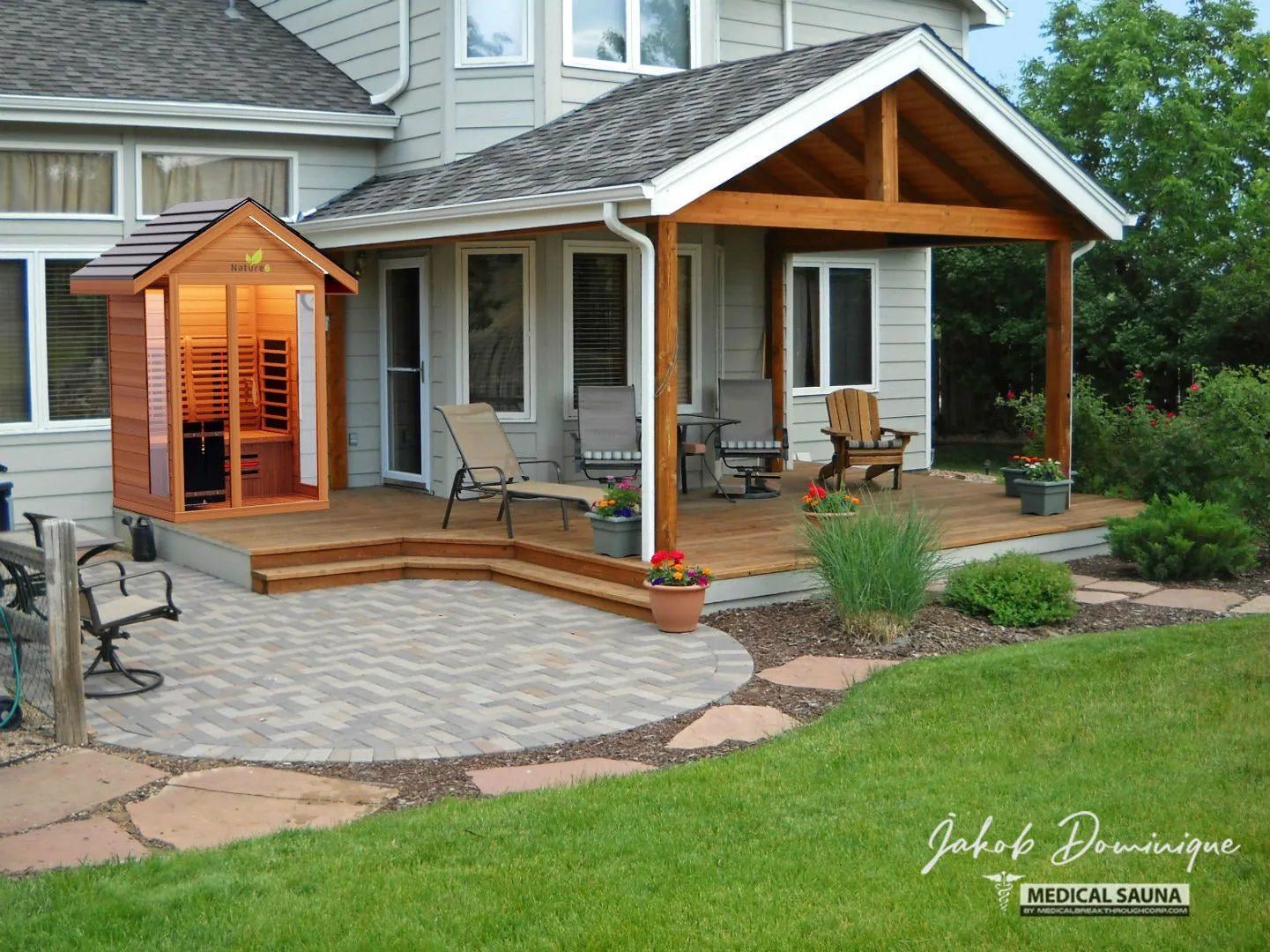 Nature Outdoor 3 - Person Sauna - elitewellnesshq Saunas NAT6