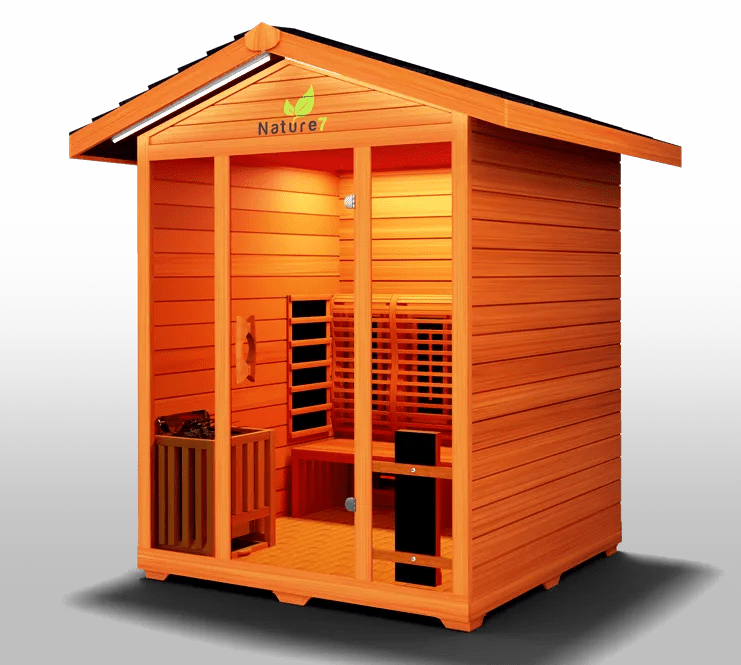 Nature Outdoor Hybrid 4 Person Sauna - elitewellnesshq Saunas NAT7