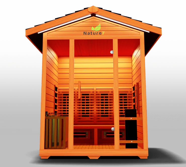 Nature Outdoor Hybrid 4 Person Sauna - elitewellnesshq Saunas NAT7