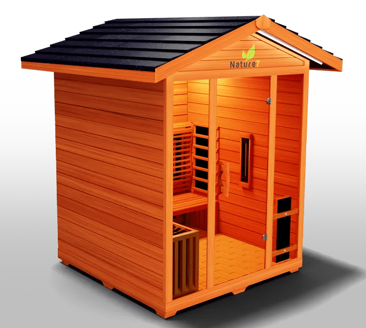 Nature Outdoor Hybrid 4 Person Sauna - elitewellnesshq Saunas NAT7