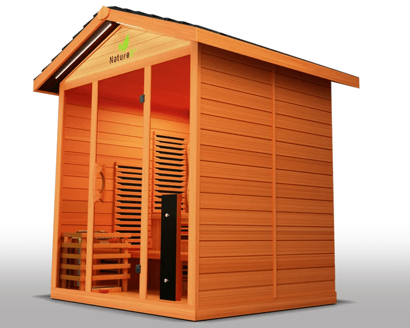Nature Outdoor Hybrid 6 Person Sauna - elitewellnesshq Saunas NAT8