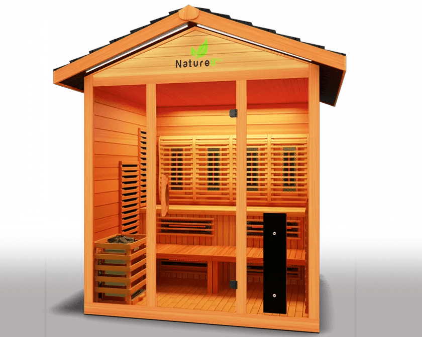 Nature Outdoor Hybrid 6 Person Sauna - elitewellnesshq Saunas NAT8
