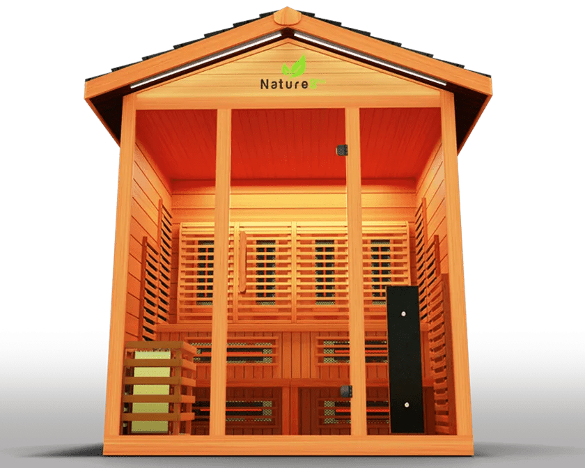 Nature Outdoor Hybrid 6 Person Sauna - elitewellnesshq Saunas NAT8