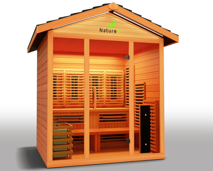 Nature Outdoor Hybrid 6 Person Sauna - elitewellnesshq Saunas NAT8