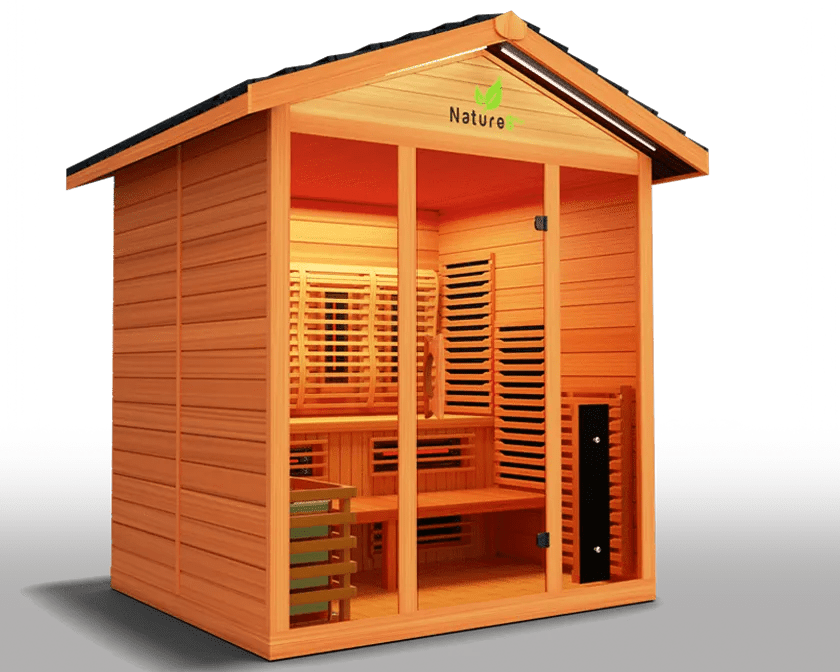 Nature Outdoor Hybrid 6 Person Sauna - elitewellnesshq Saunas NAT8