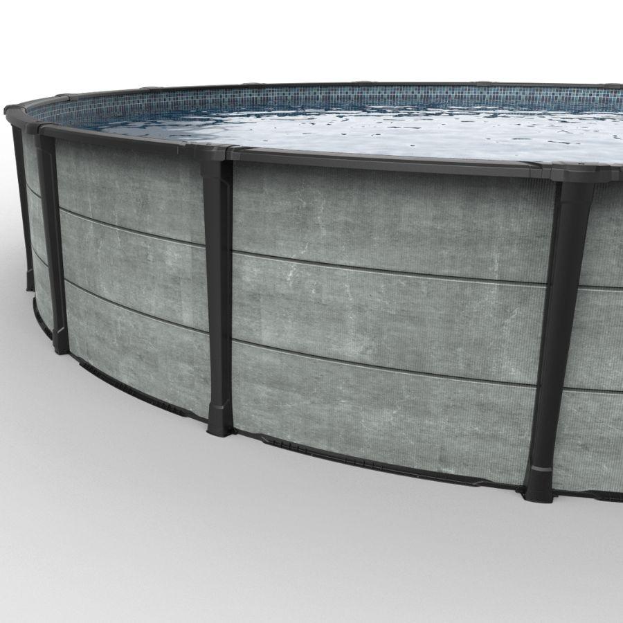 Newtown Above Ground Pool by Carvin | Woodgrain Finish - elitewellnesshq Above Ground Pools AGP-97526215-BUNDLE