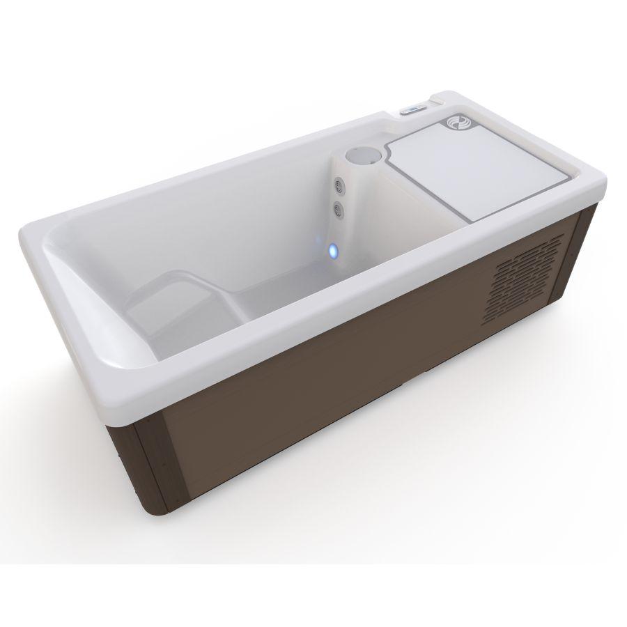 Premium Cold Plunge (Arctic White/Mocha) - elitewellnesshq cold plunges