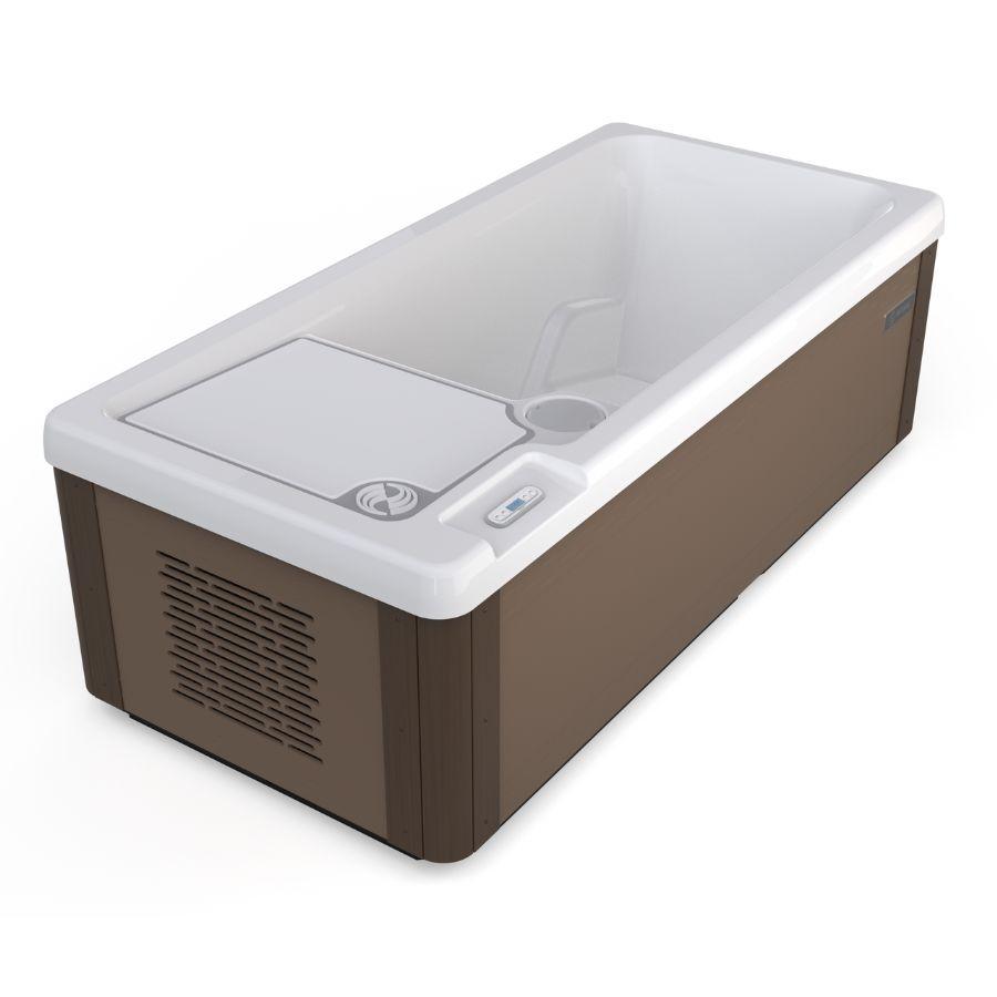 Premium Cold Plunge (Arctic White/Mocha) - elitewellnesshq cold plunges
