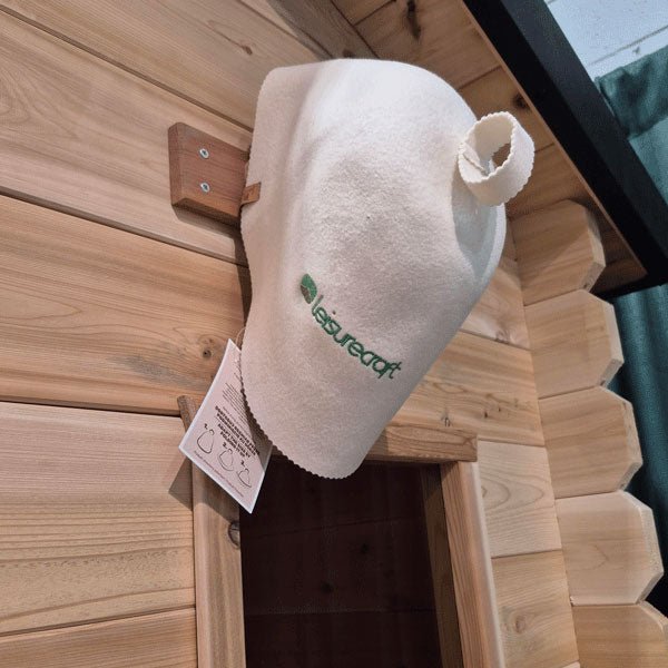 Seamless Sauna Hat - Sheep Wool by Leisure Craft - elitewellnesshq sauna essentials 3395
