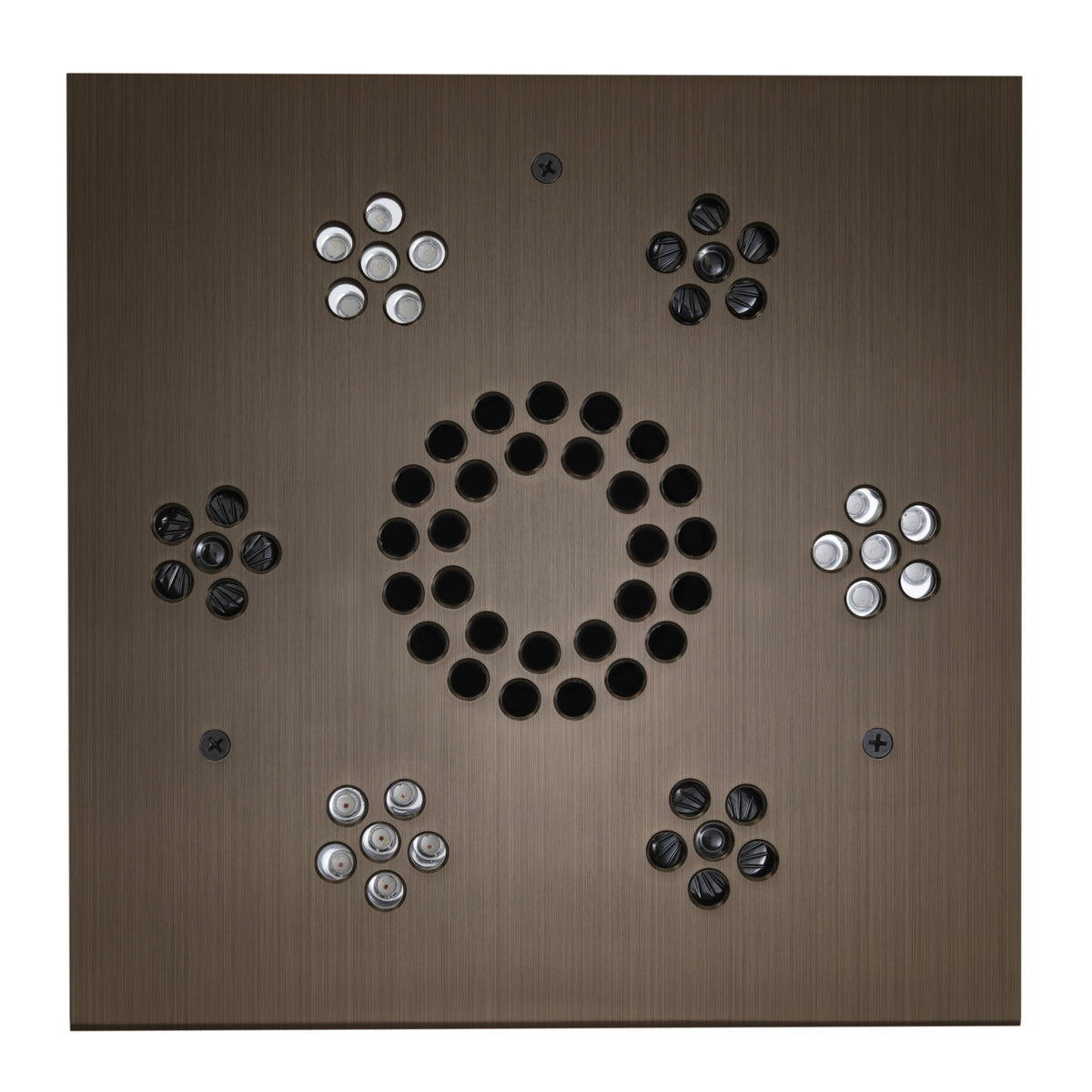 SLSM-AN - elitewellnesshq Antique Nickel (Square - Chromatherapy + Audiotherapy)